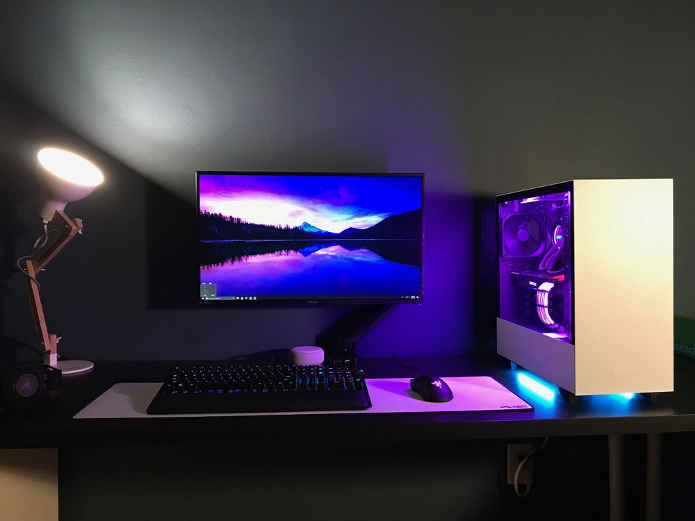 Setup picture with light.