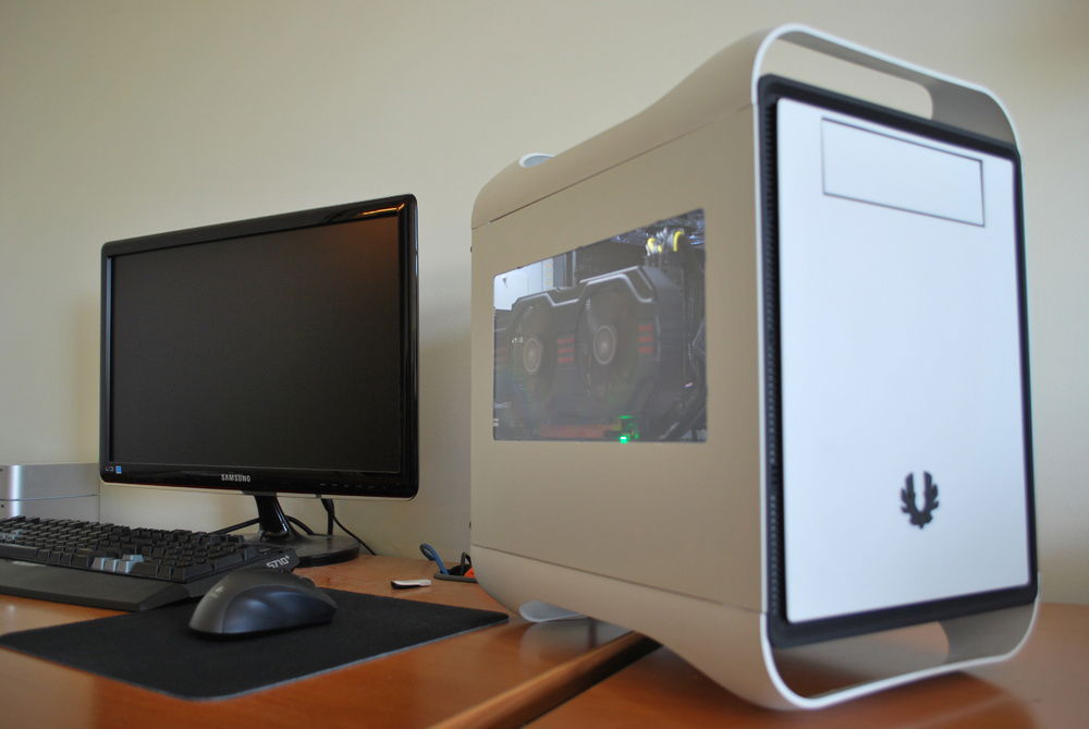 The gen1 case originally came with a metal, perforated, side panel. I somehow dropped $25+shipping to get the 'meh' closed window sidepanel as well.