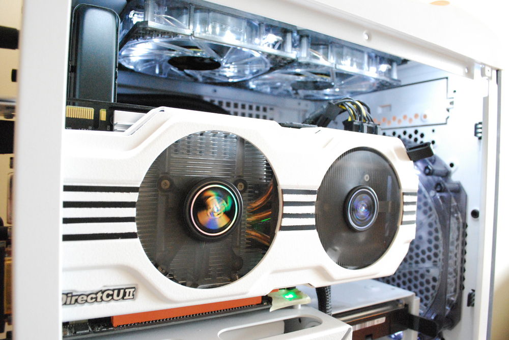 Had to make it match the theme so i busted out the white plastidip and a few hours later- white gpu.