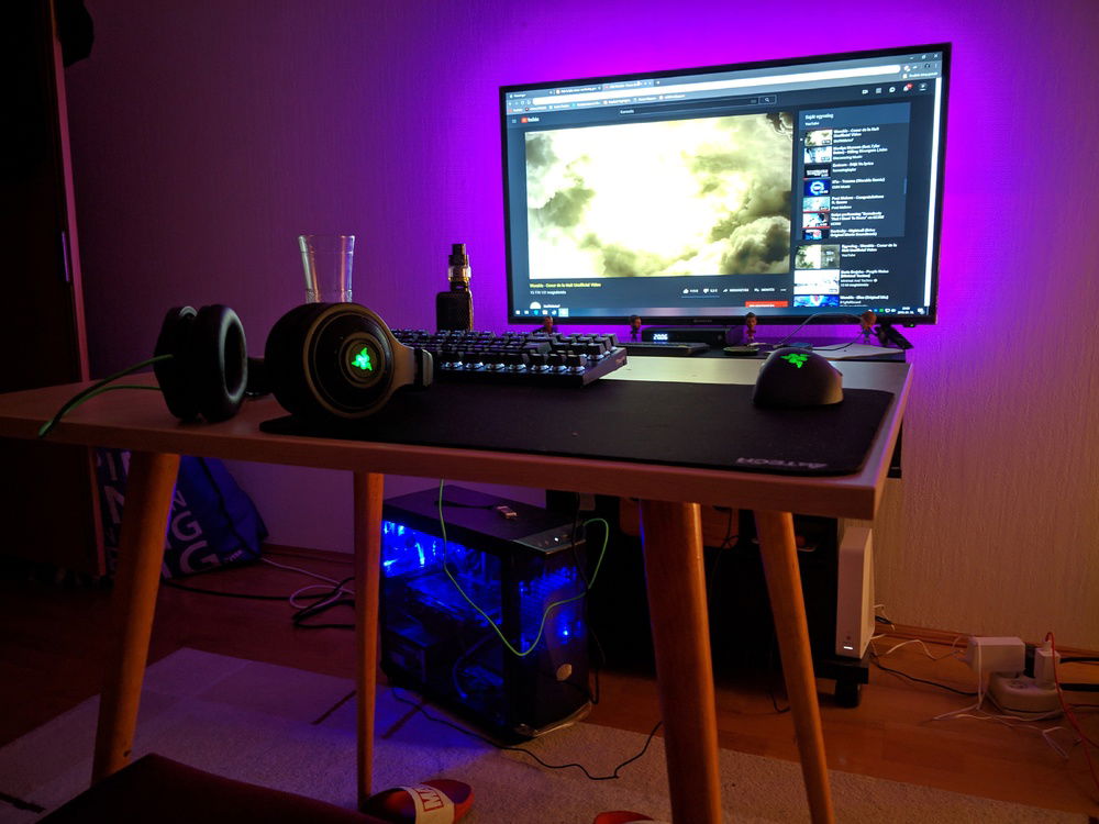 Playing on a dining table :c