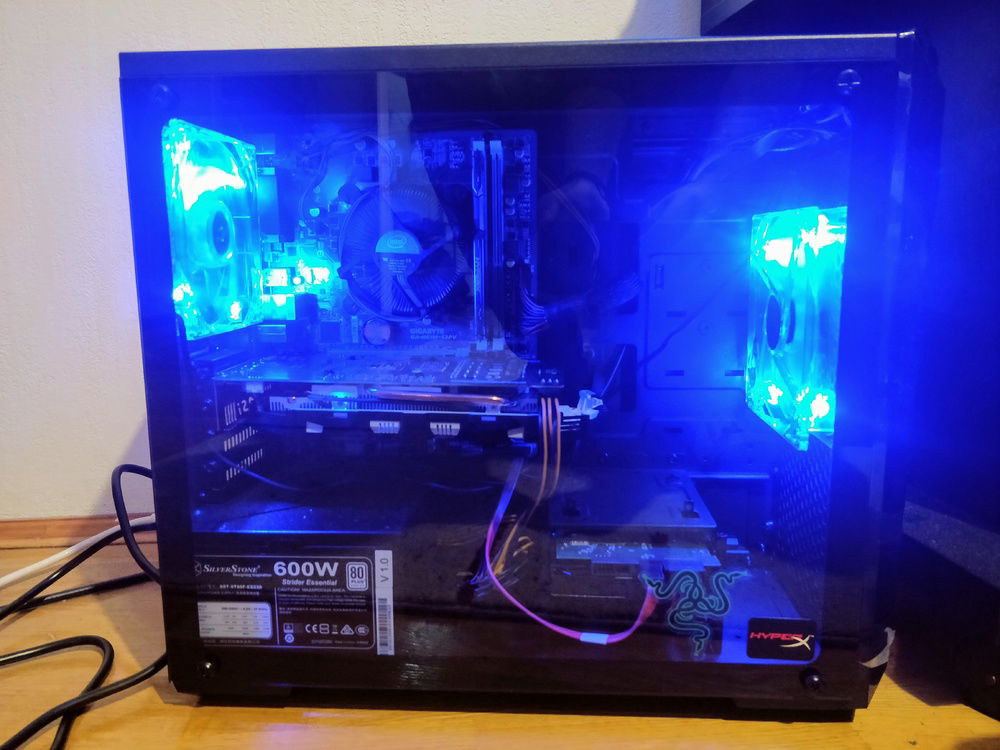 Not the best cable management but it's my second build ever. :D