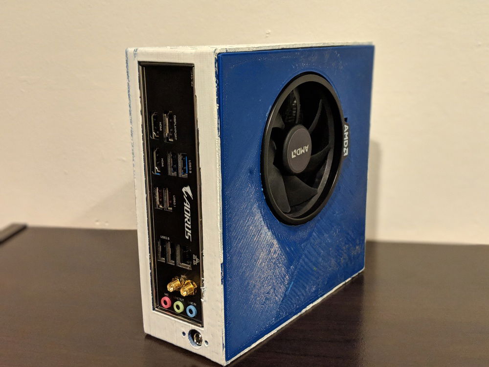 back view of 3D printed case