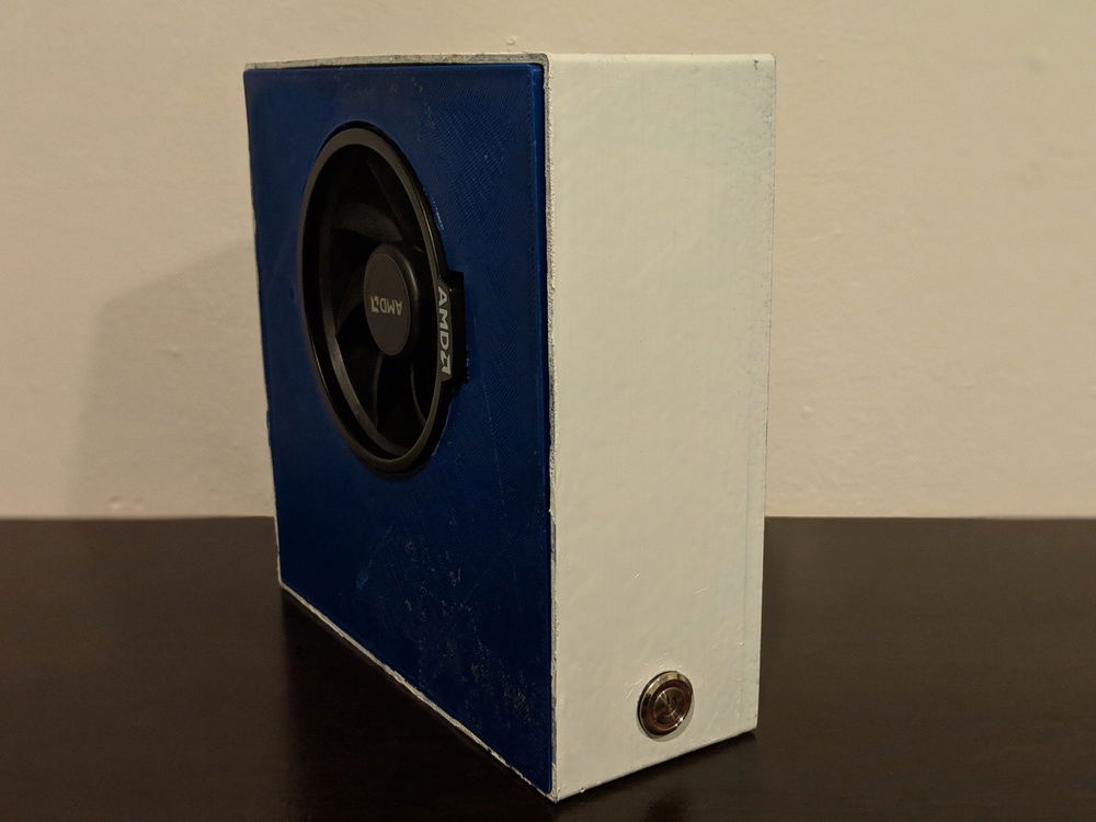 front view of 3D printed case