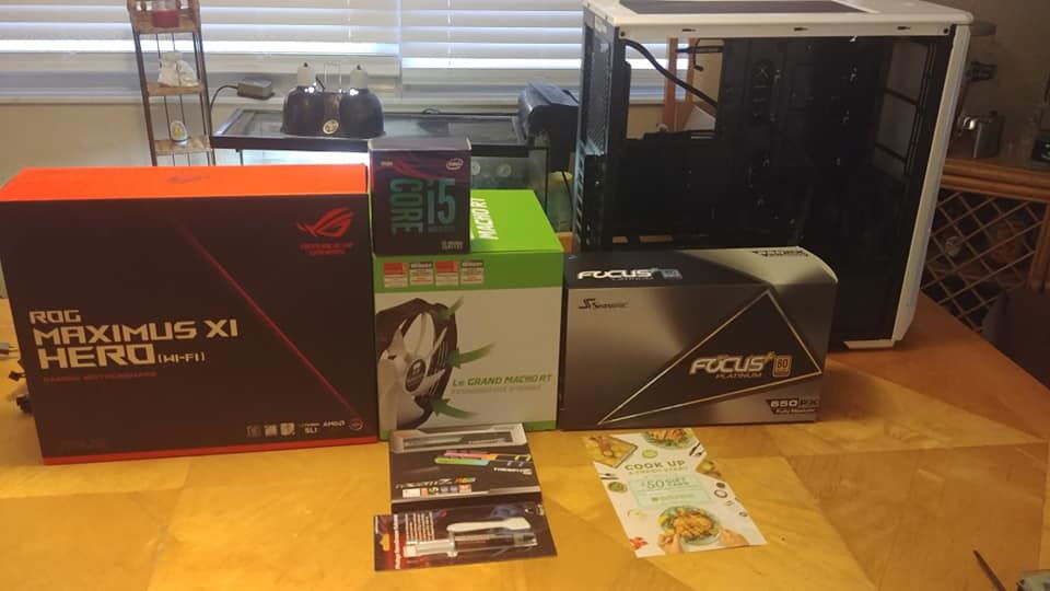 Don't have a picture of the Ryzen build but here's another build I was working on.