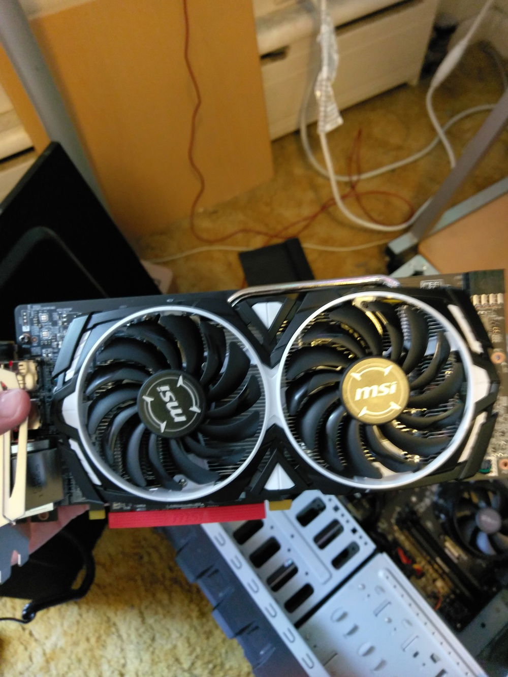 New card, phone quality. Broke the law and built it on the carpet!