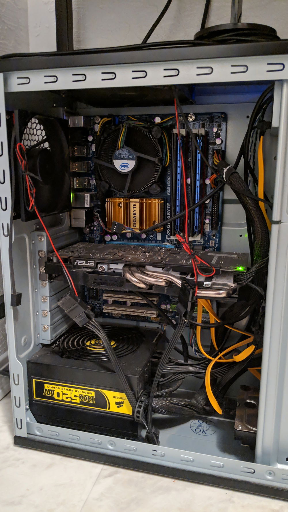 I also didn't care about cable management when I built it, haha.