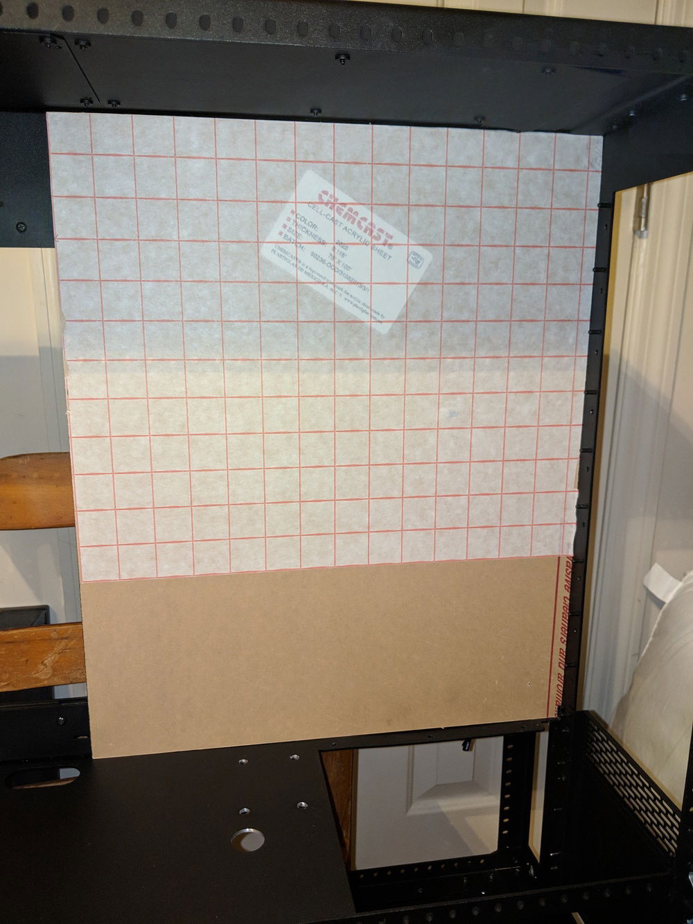 Back plate cut and ready to go.