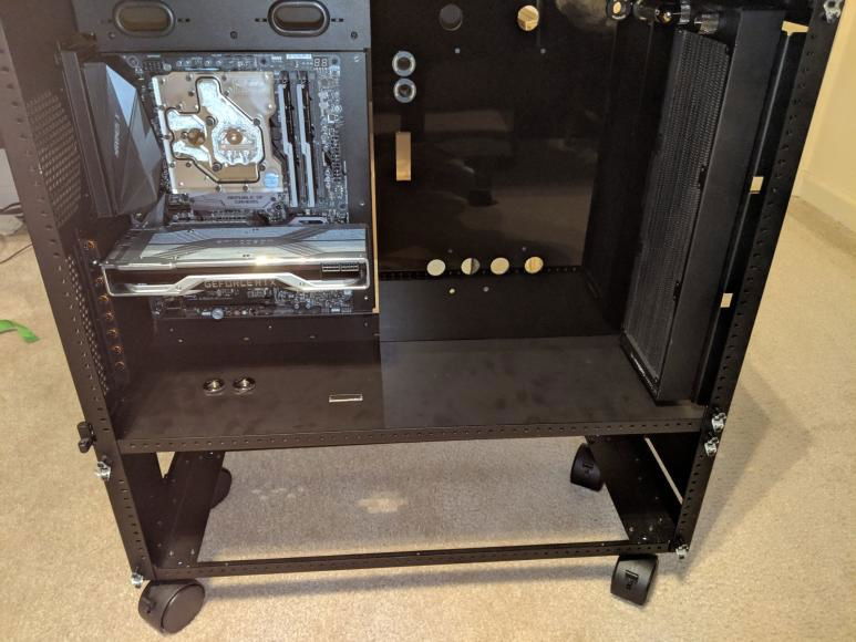 All the panels are completed, installed and ready for the pumps /res and tubing. Also need to install water block and back plate on the 2080 Ti.