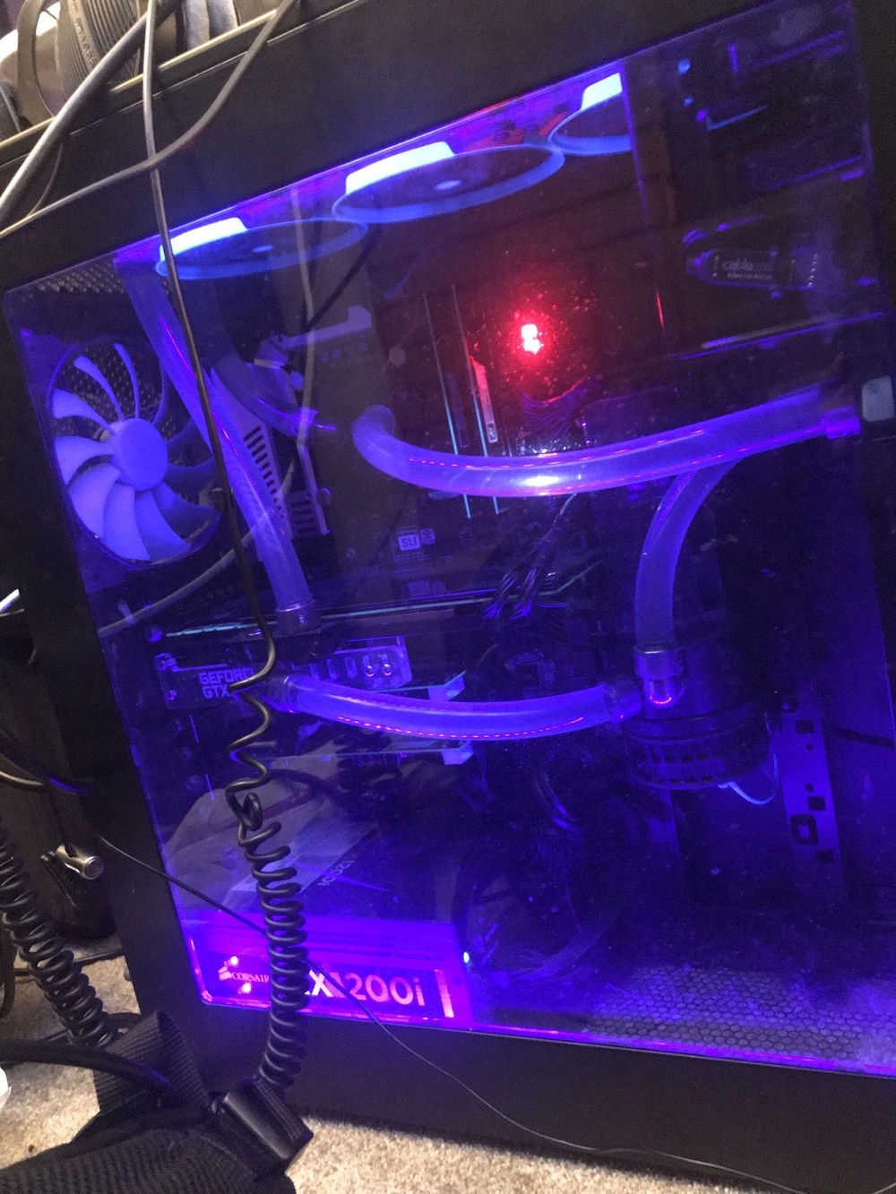 pc with uv lights on full
