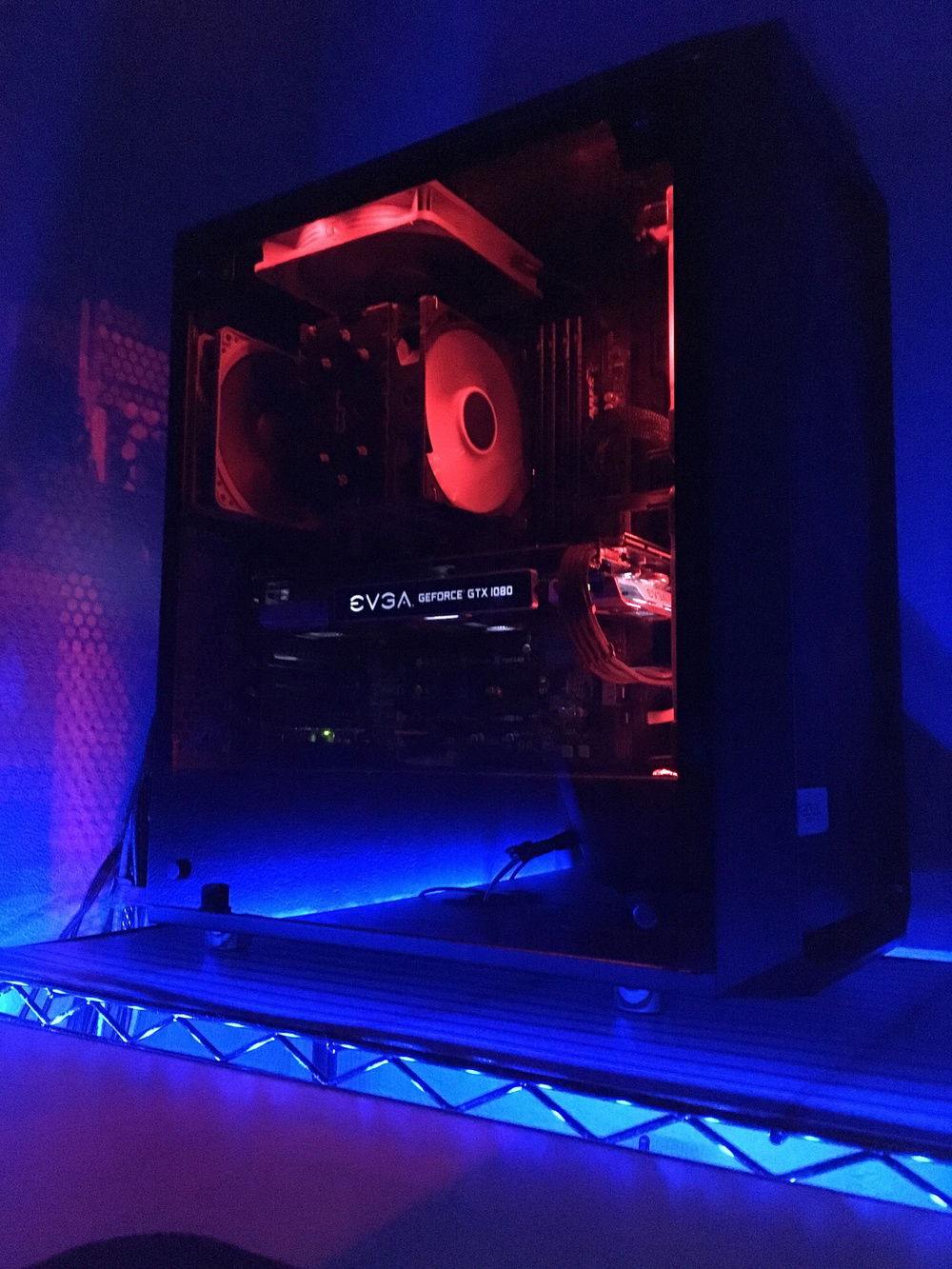 Something a bit different. The colors are far brighter thru a picture than IRL due to the dark tempered glass.