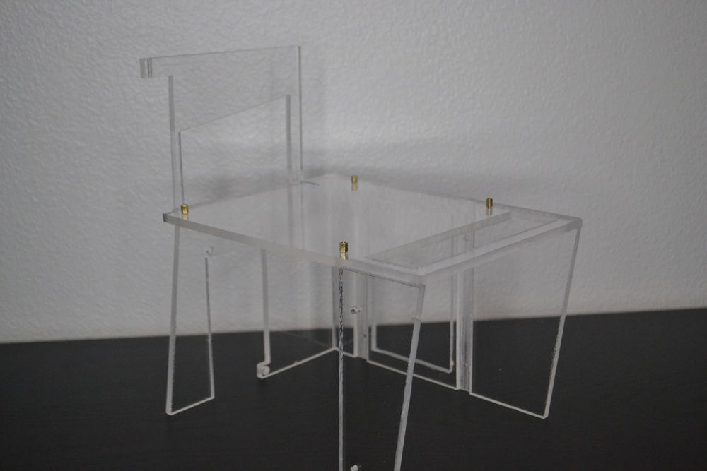 The completed test bench, empty. The acrylic turned out much cleaner this time; I put a lot more effort into making sure it didn't get scratched up while building.