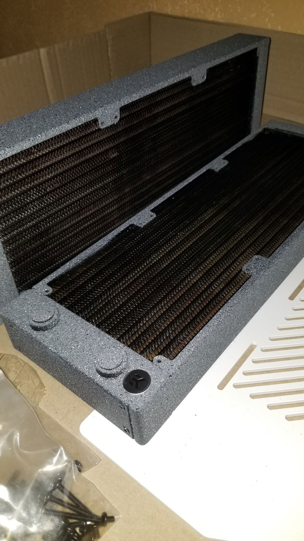 Finished painted rads