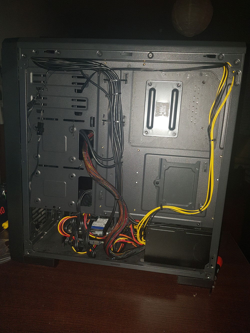 Trying to keep it clean without a modular PSU
