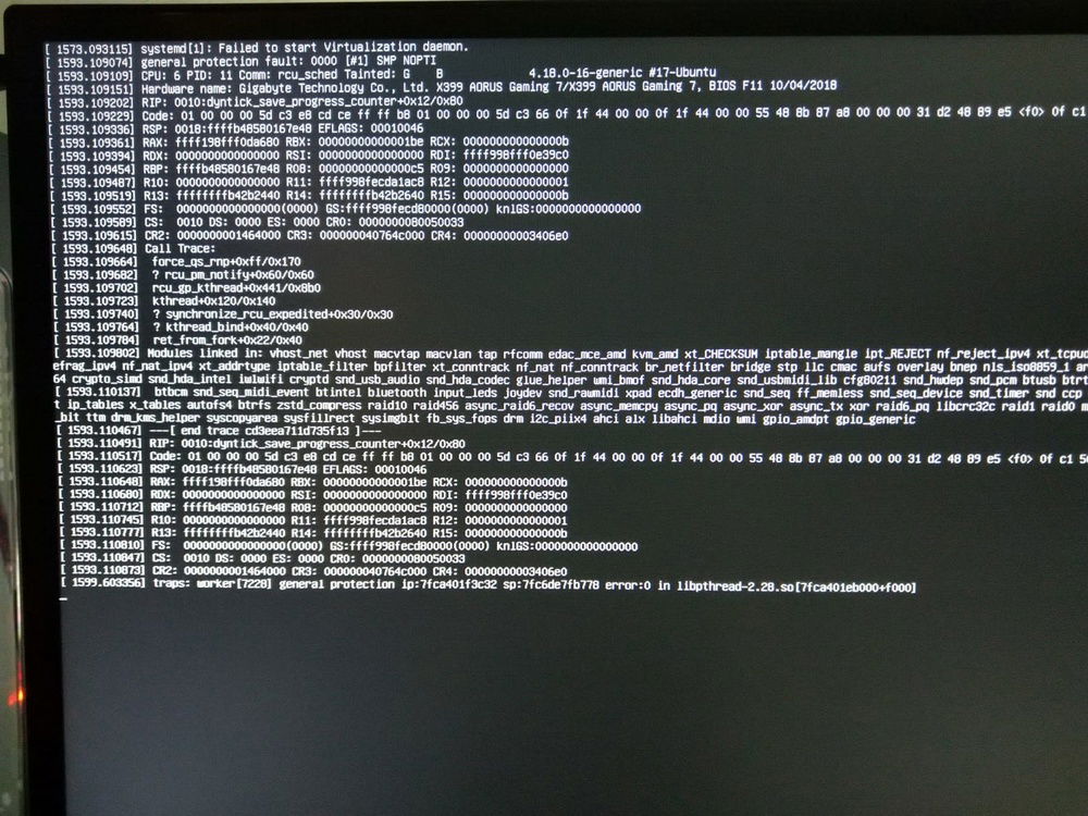 Kernel panic during GTA V testing in VM... Not sure why... (Maybe you can let me know!)