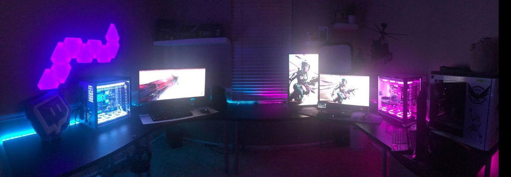 Full room w/ husbands PC and streaming PC