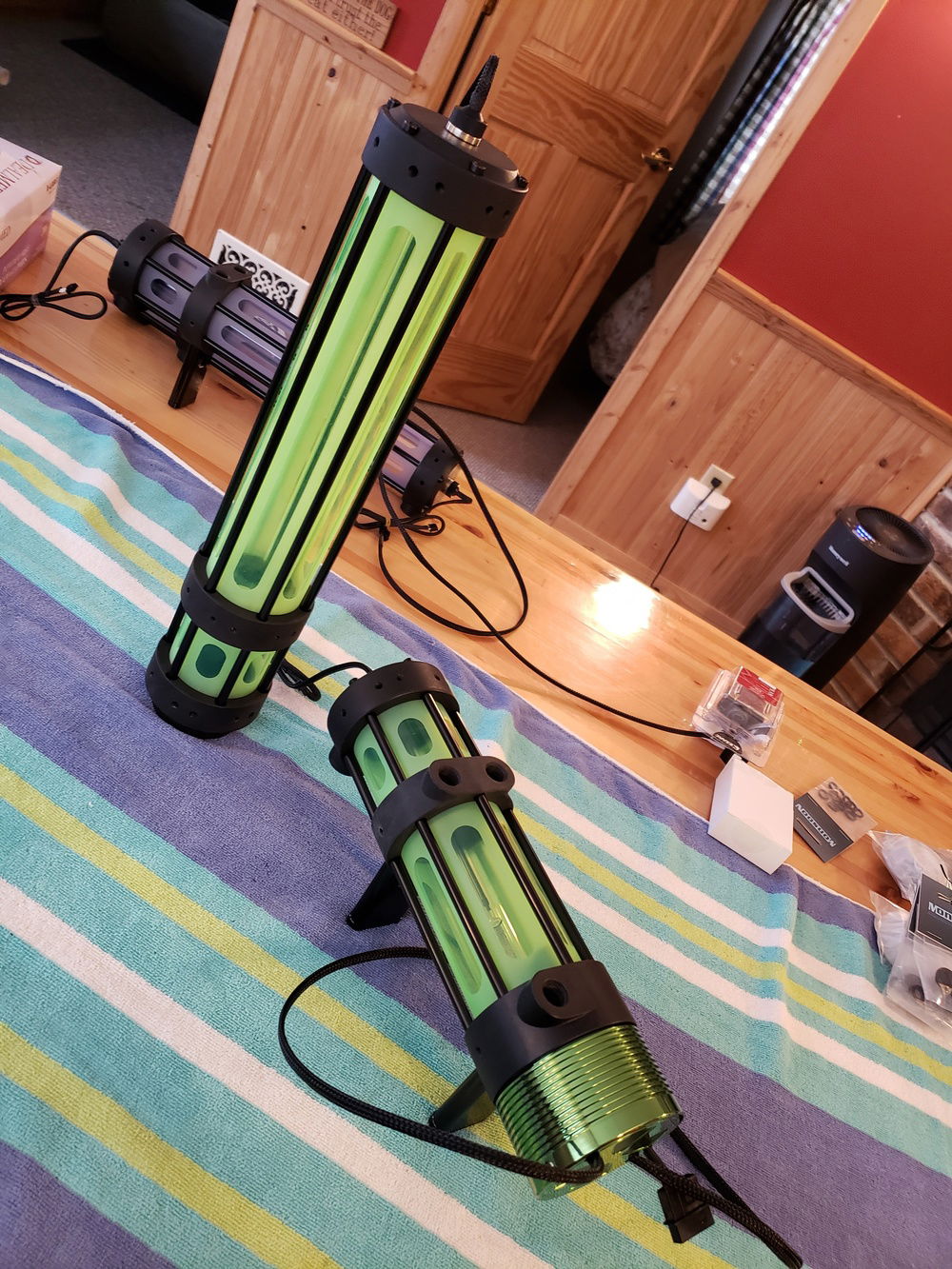 Green horizontal pump/res combo complete.