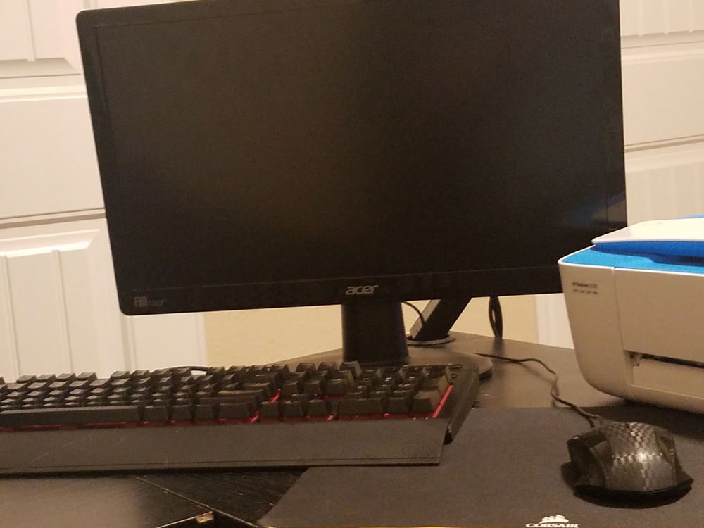 This is the monitor keyboard mouse and mouse