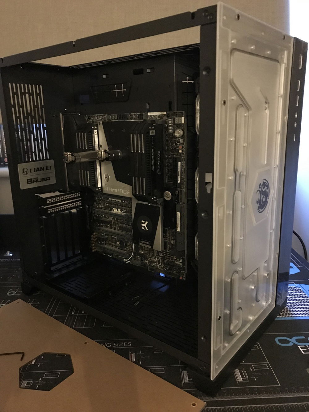 Front panel test fit.