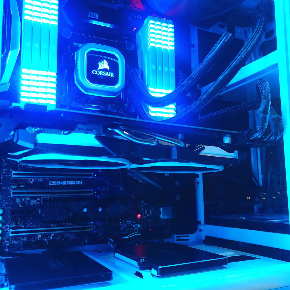 GPU, cpu cooler, RAM, and SSDs