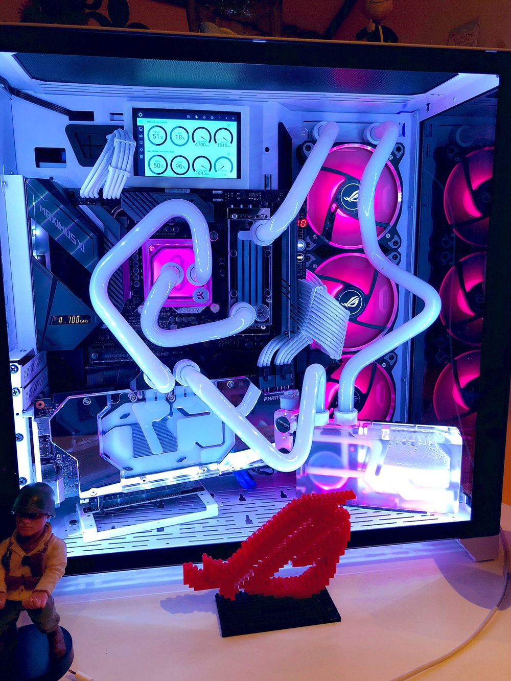 Mini screen for custom clock speeds and temps