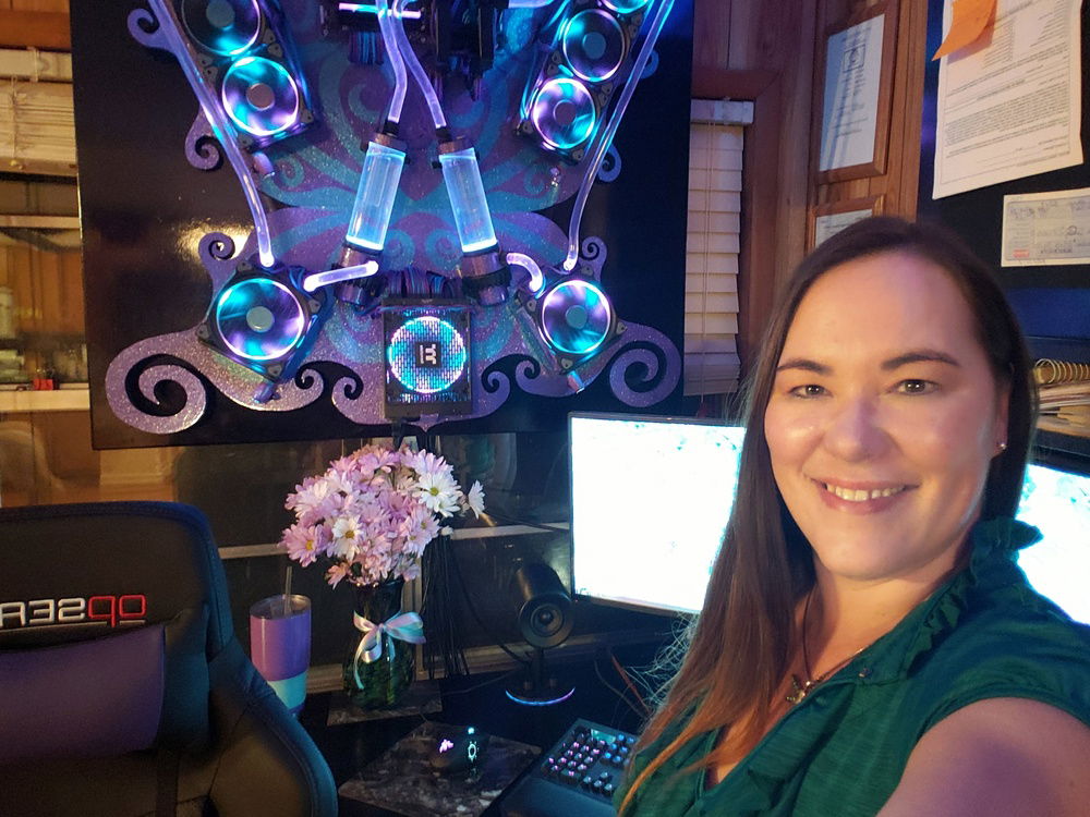 Selfie...it really is my rig built by me lol!