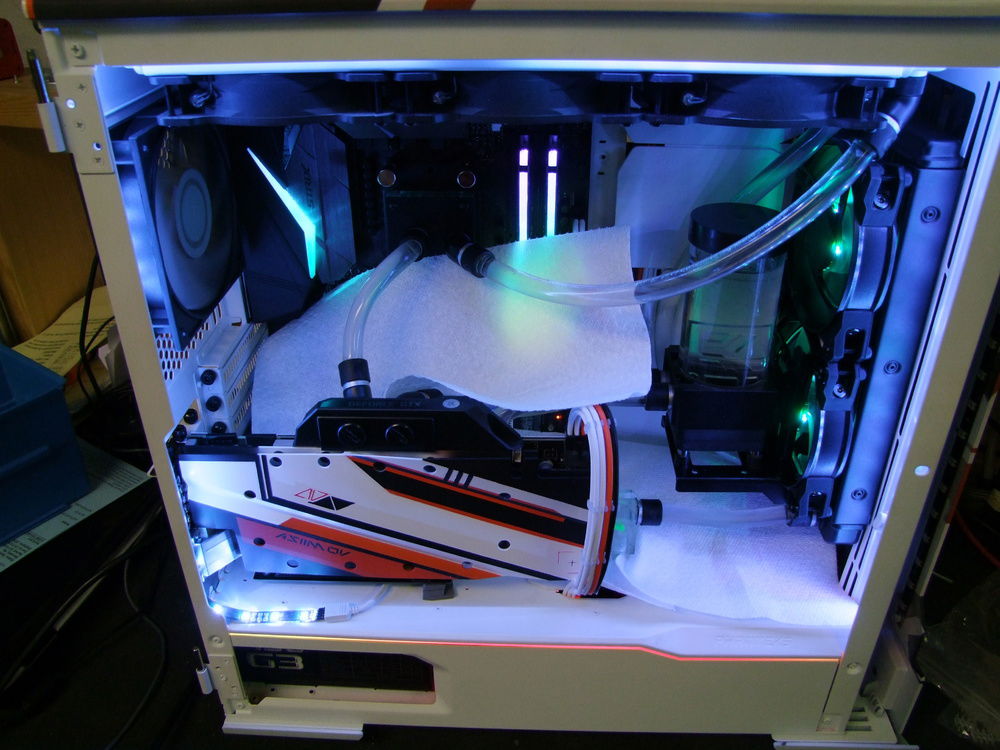 Building process: final leak testing