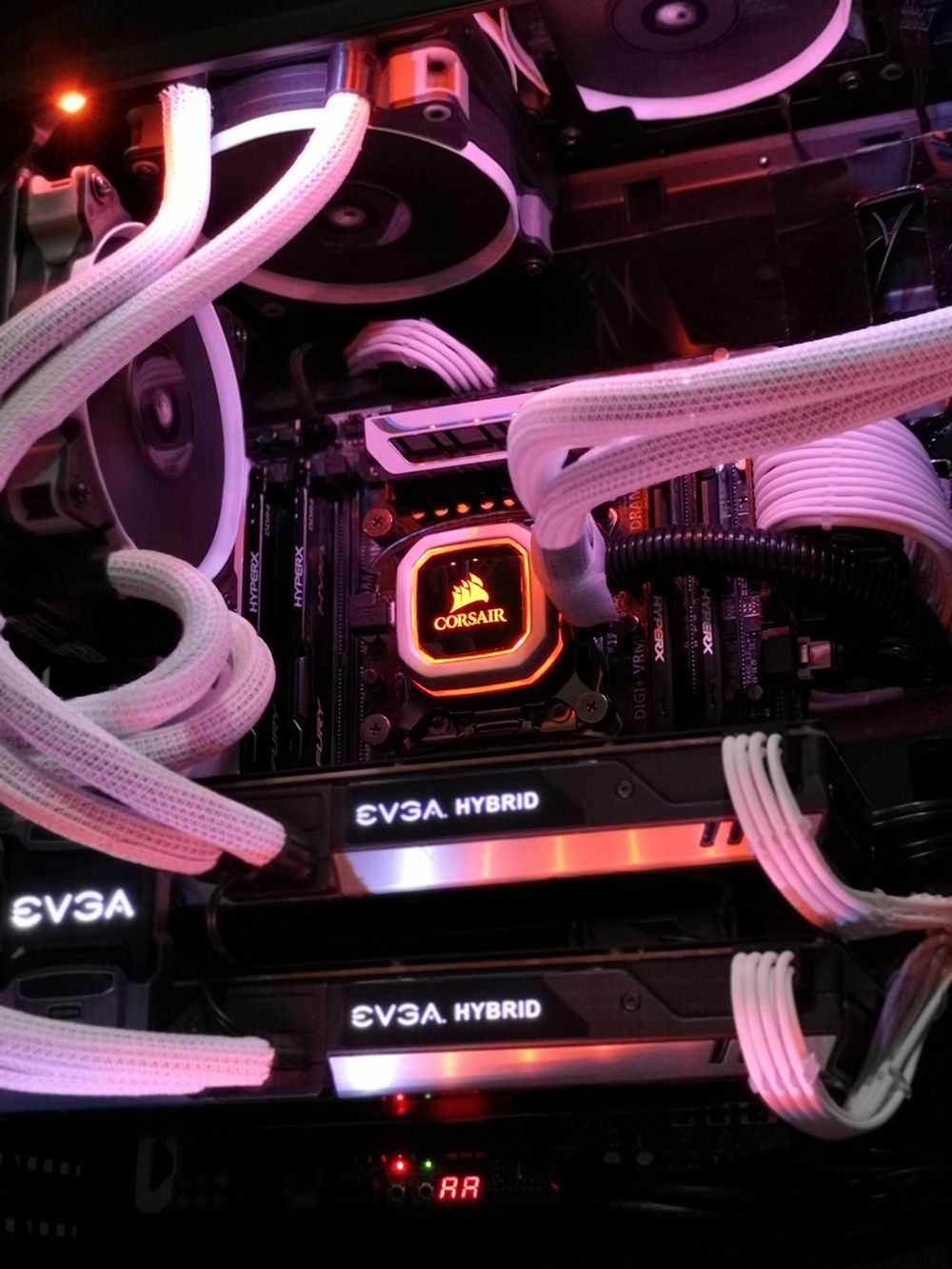 Failing to capture epic Orange and black led setup.