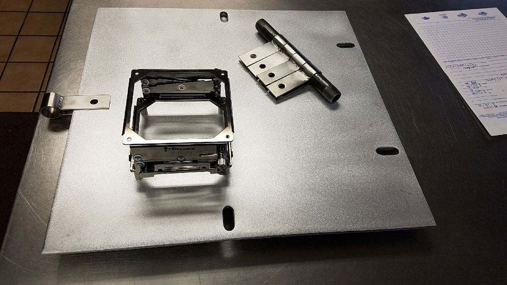 Decided not to use the custom brackets.
Used electrical brackets from Home Depot instead.