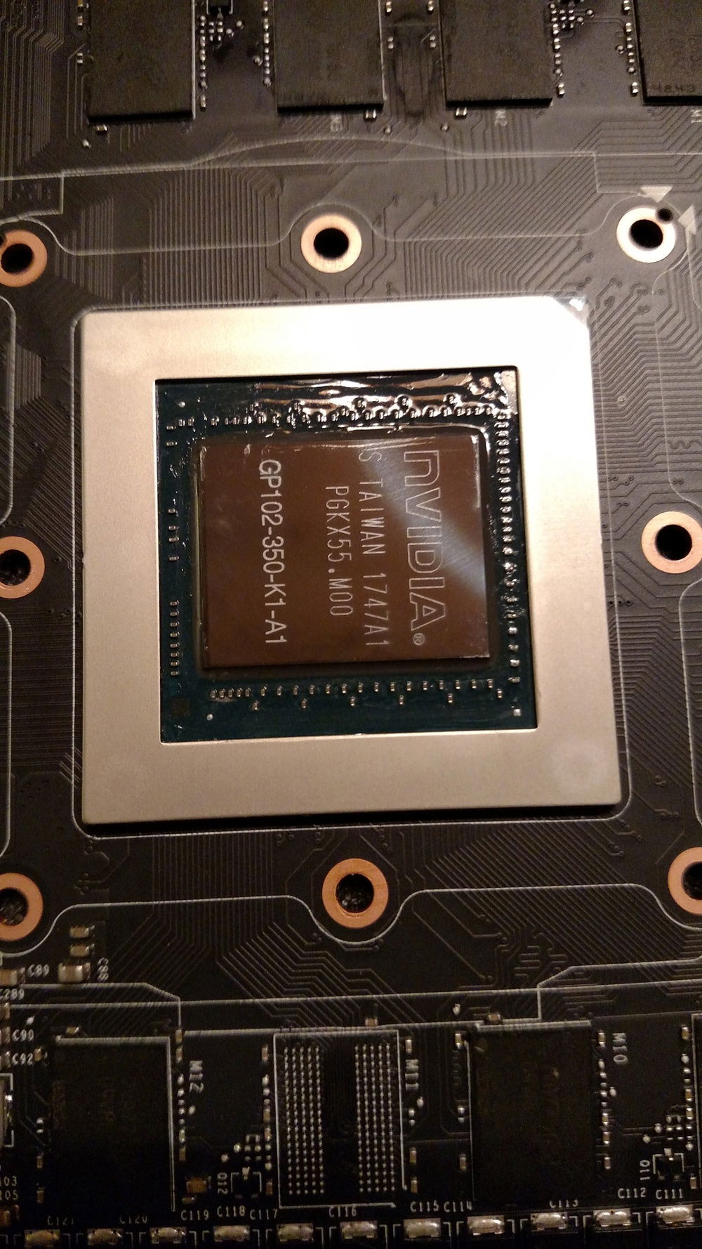 GeForce 1080Ti is all clean and ready for the liquid metal interface.
