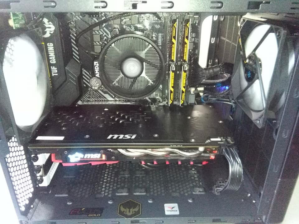 system whitout side cover looks better that way i think don't you.