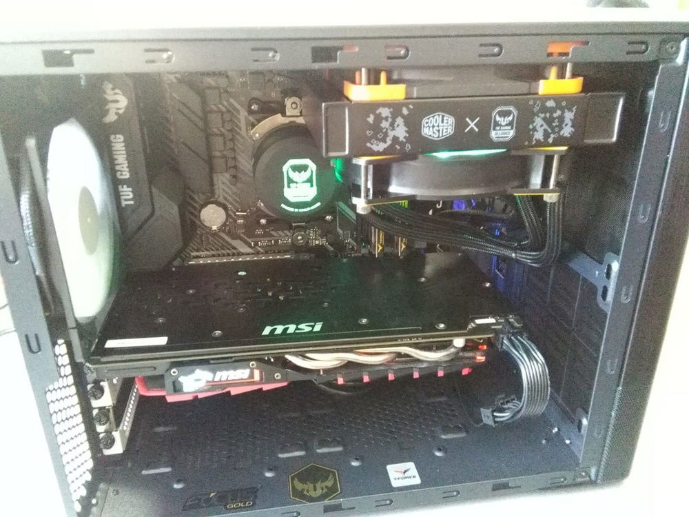 Aio installed but not sure if its is final resting place plus need to finalise cable management.....lol