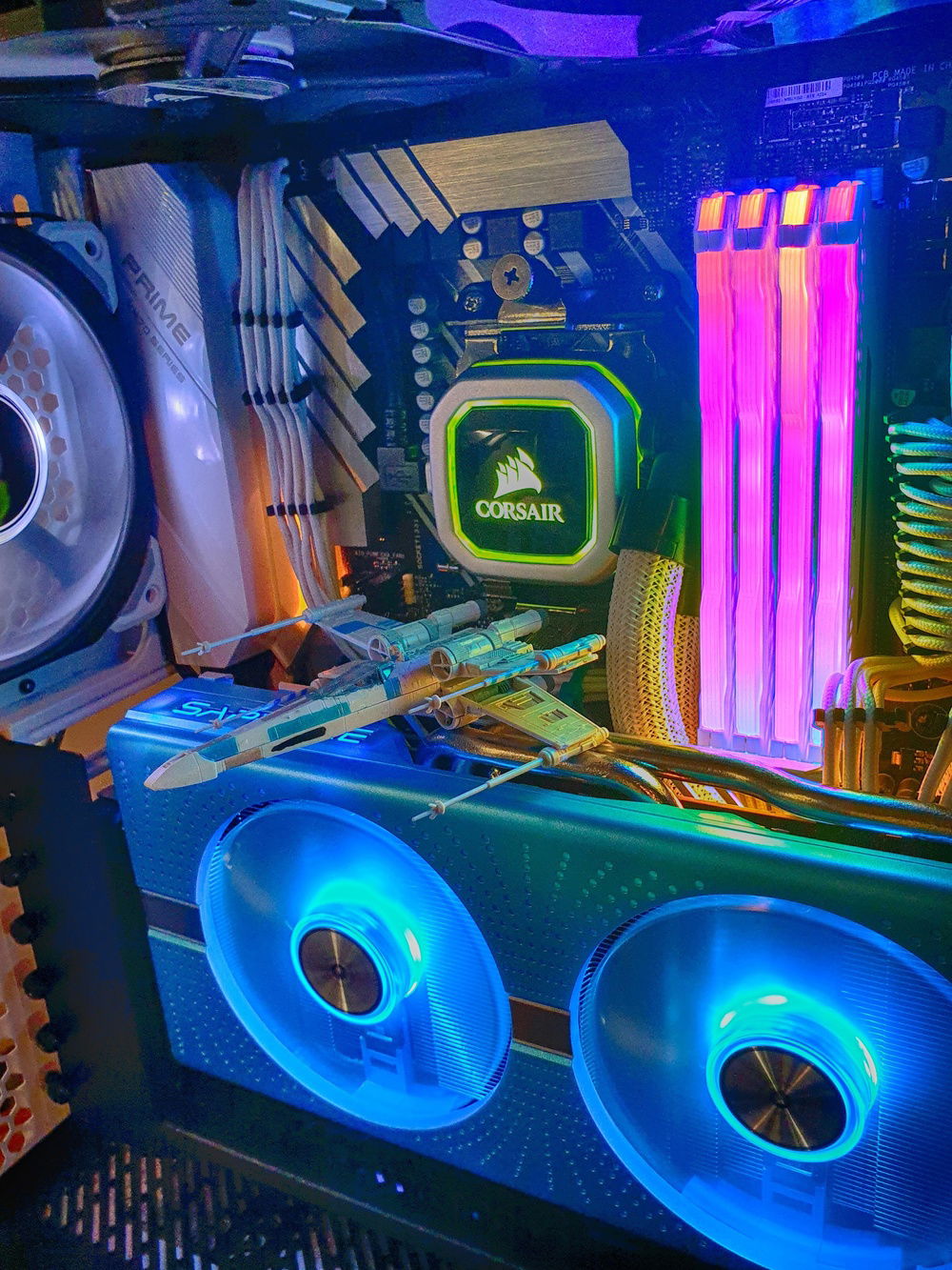 A stylistic photo that I feel encapsulates the spirit of the build. Also it looks cool :D