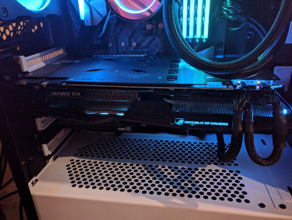 Here You can see the PCIe configuration (this was taken with the TG off ín order to reduce reflections)