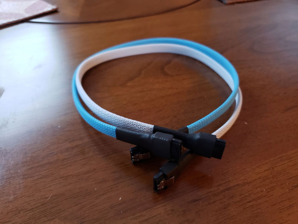 Then discovered I also had no idea how to sleeve SATA cables.
