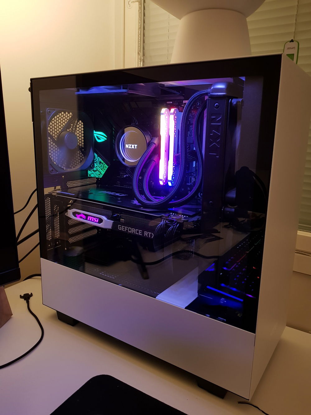 All stuff inside, tempered glass back on.