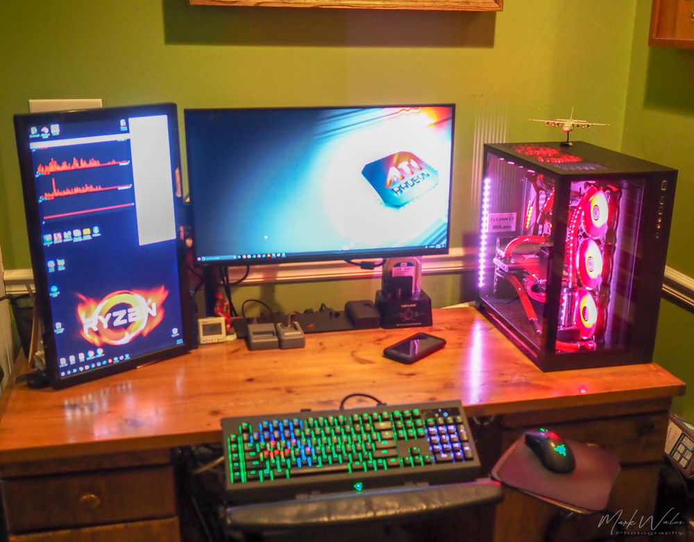 My setup..  Main monitor was not listed in the drop downs, but its a Pixio New PX277, 27", IPS, 144hz, freesync.  The one on the left is an Asus 24 cheapo.