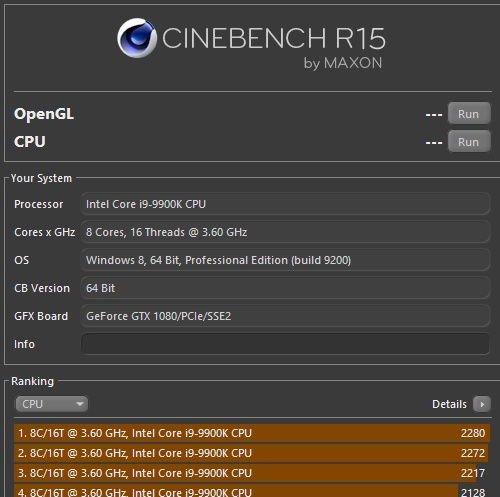 Cinebench R15