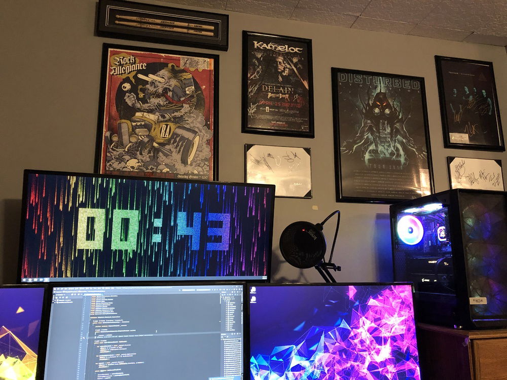 Some of my signed concert tickets, posters, and sticks