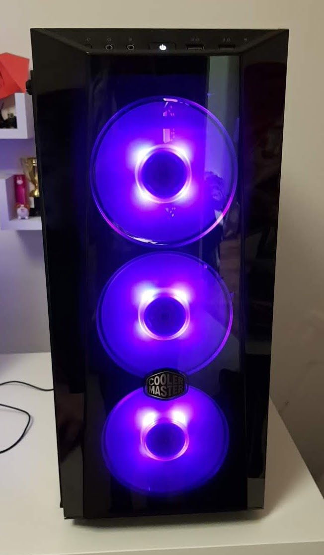 The front of the PC.