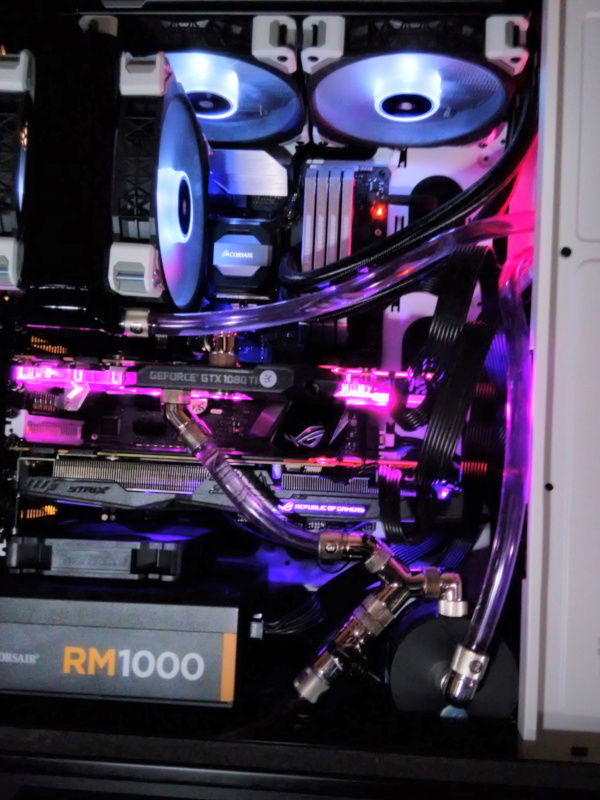 This is about the best lighting I can manage. Here you can actually see where my pump is mounted in the basement, and its related routing.