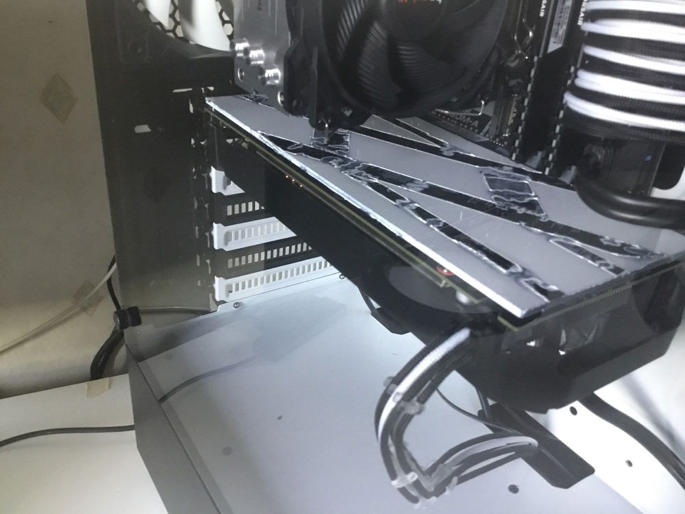 Custom gpu backplate