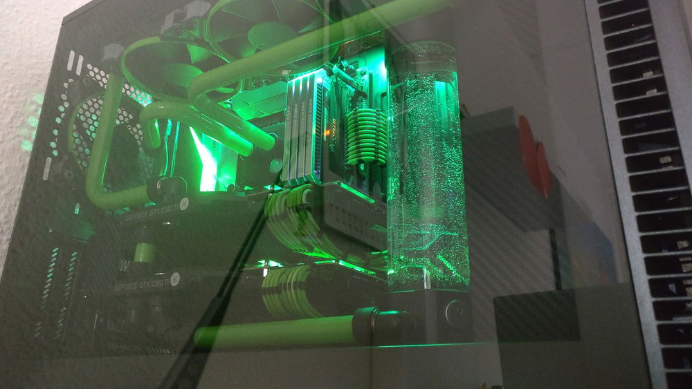 Paint done, next try.
Second problem: water temp under full load passing 40°C