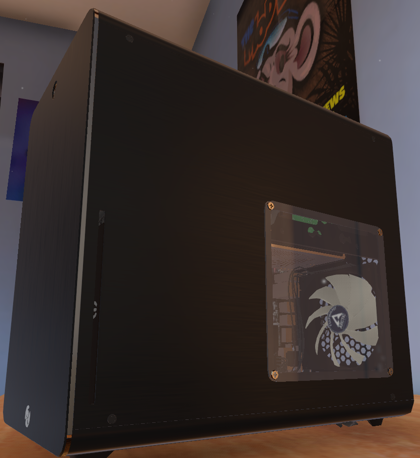 An estimate of what it may look like Thanks to PC Building simulator. It great to visualize builds . especially useful while planning an ITX build where components may be too large. though it does have its flaws.