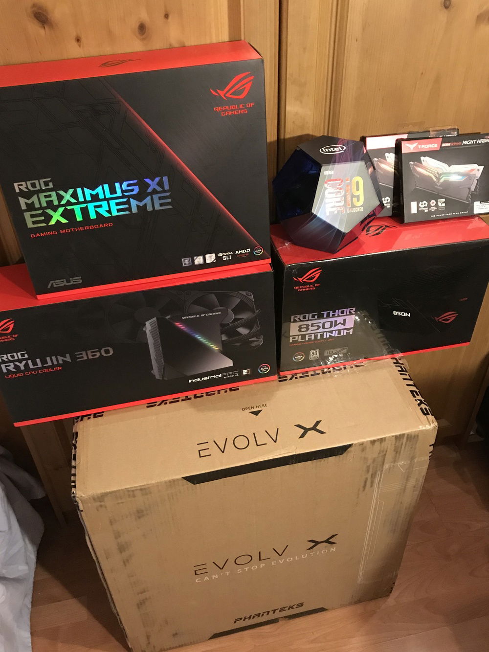 First parts delivered.