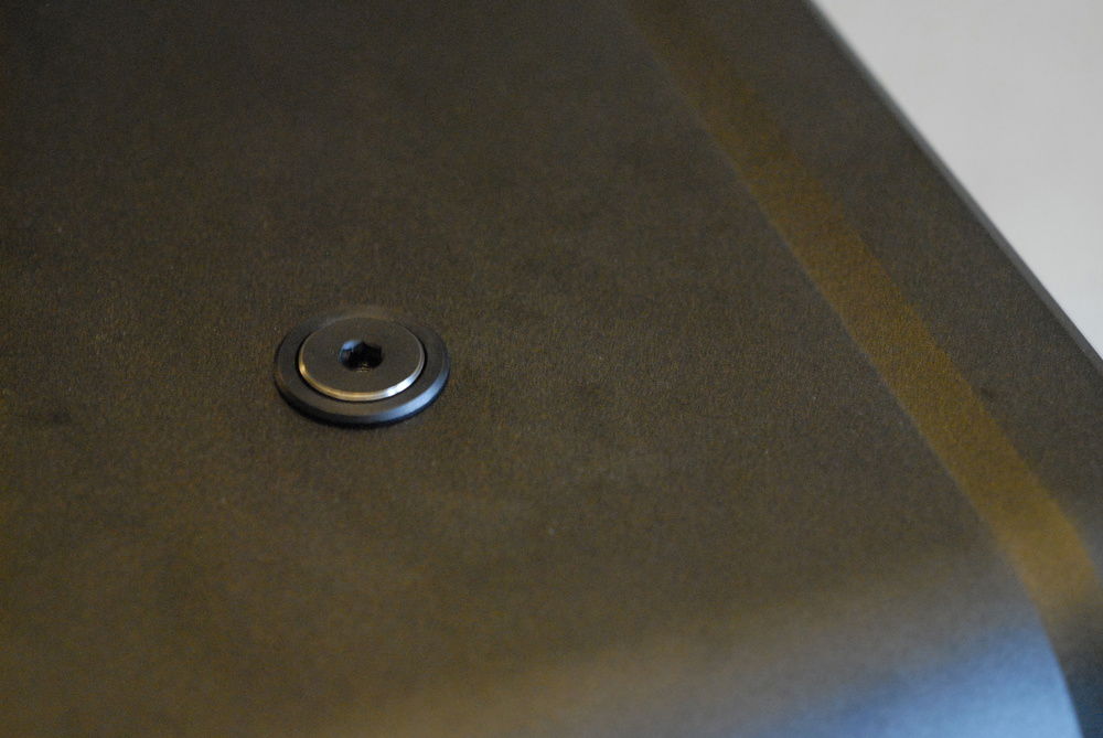 Fill port plug bevel sanded to match the case power button