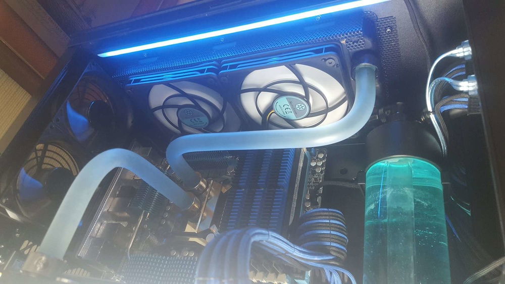 UV lighting mounted in the roof