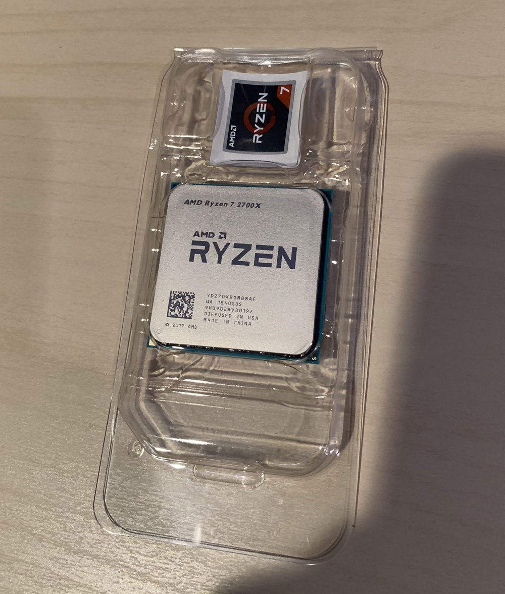 AMD Ryzen 2700x.
