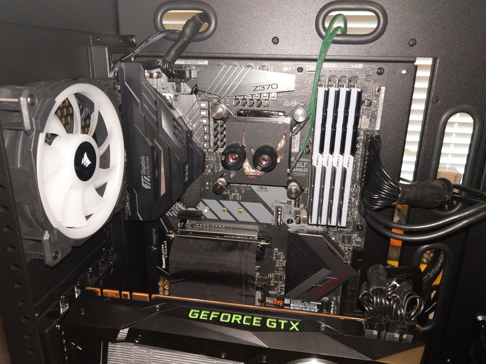 CPU block installed.