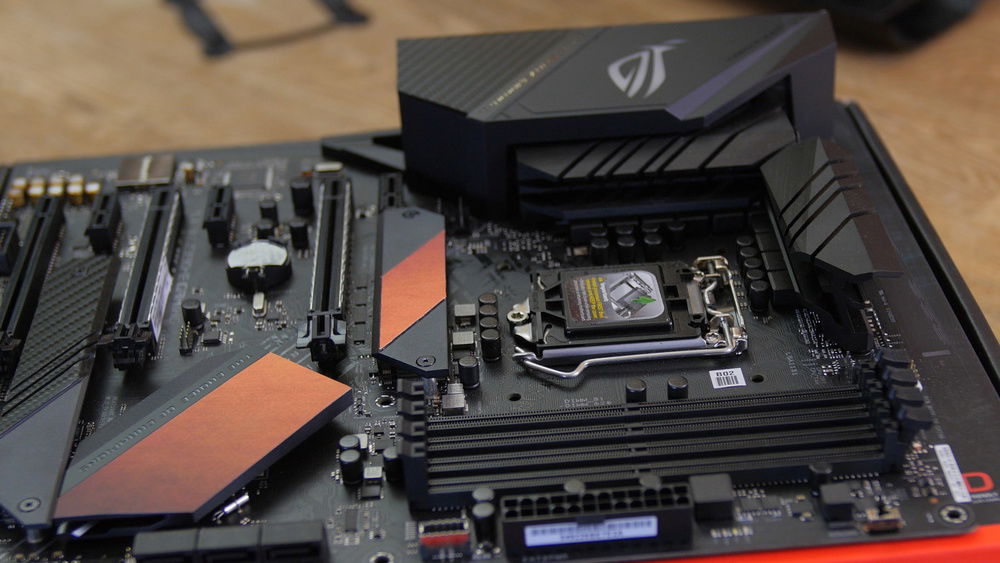 Motherboard after minor mods to the colors.