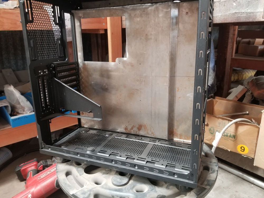 first new mobo tray test fit